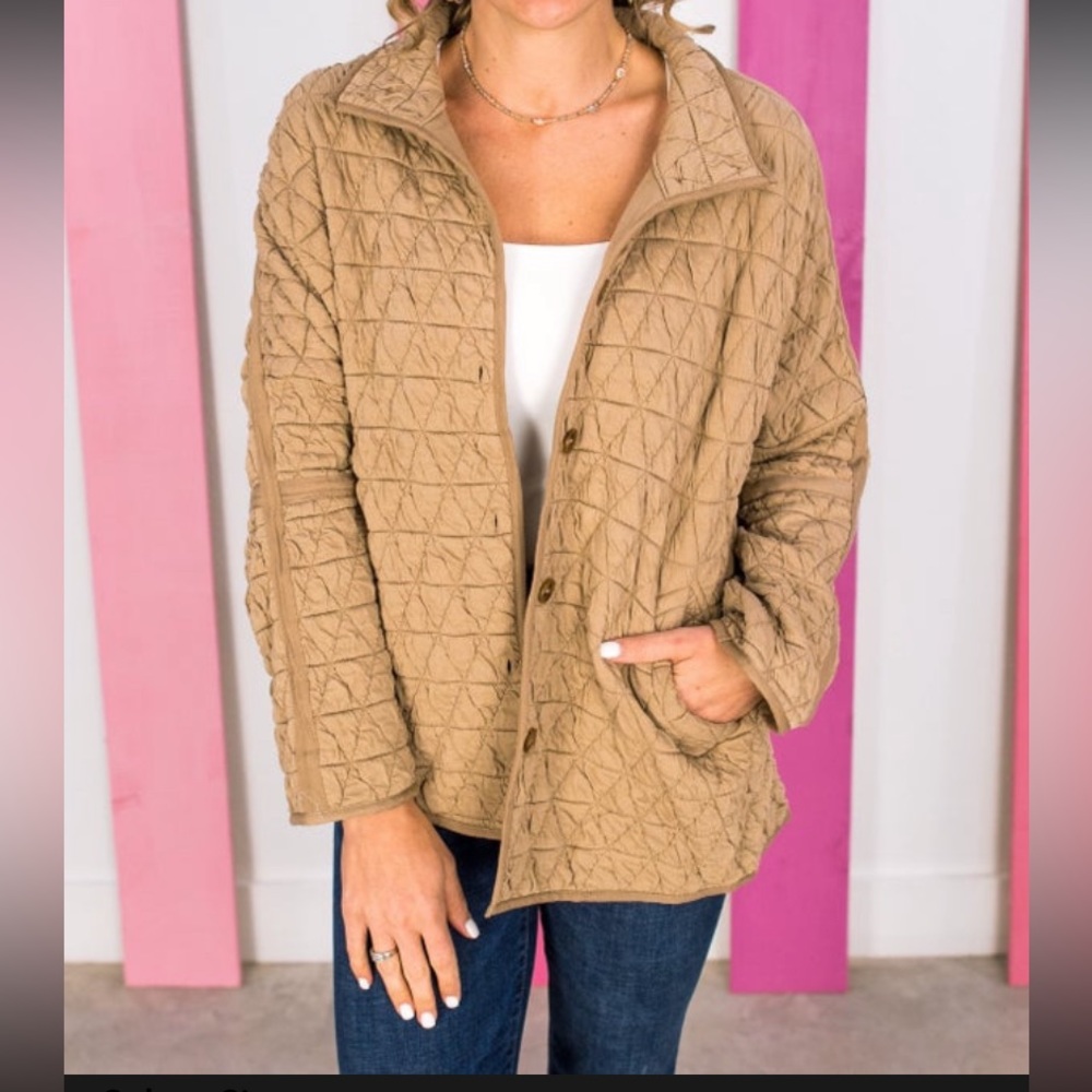 Quilted jacket.